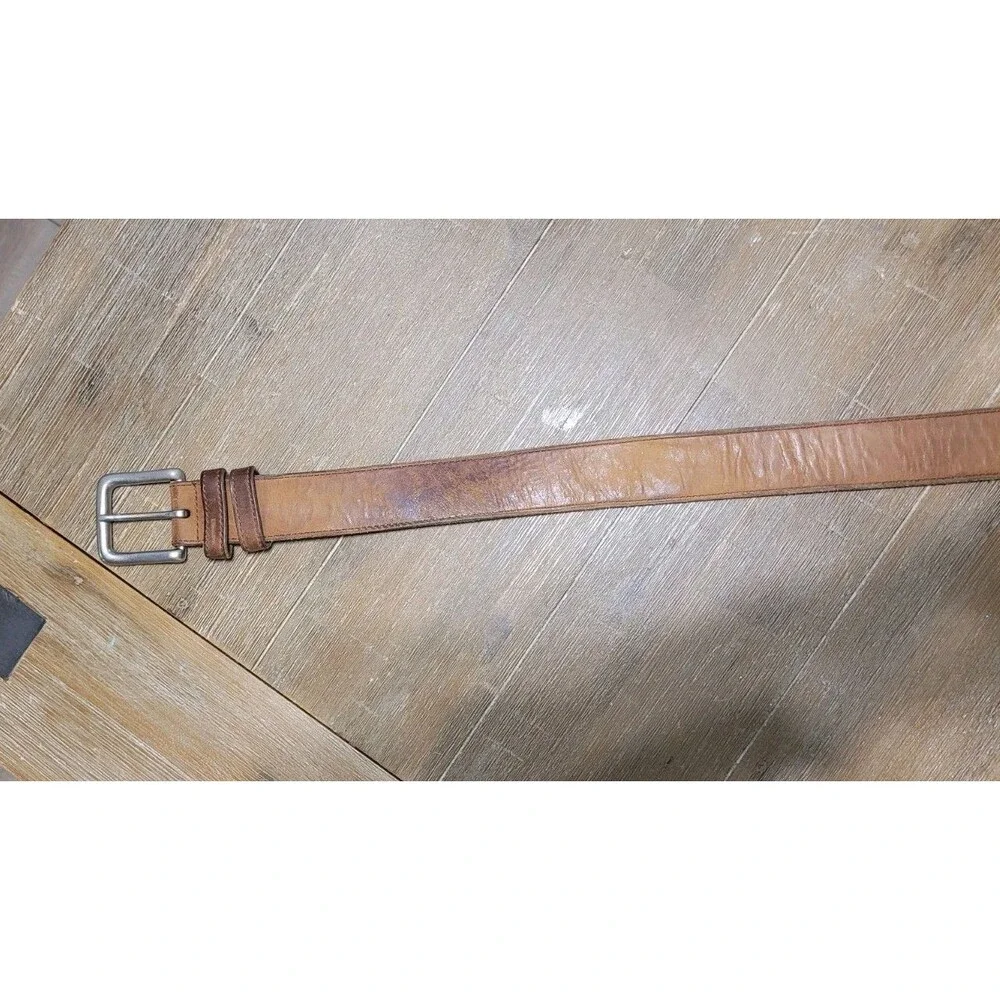 Vtg Coach Tabac 3878 Nubuc Brown Leather Belt 32 Waist Size